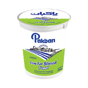 ماست پاستوریزه همزده كم چرب 750 گرم پاكبان
