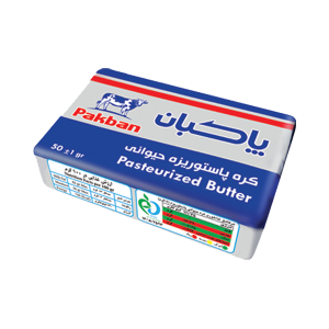 كره حيوانی پاستوريزه 50 گرمی پاكبان